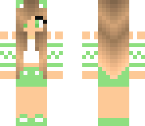 cute green girl