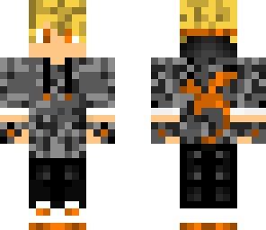 orange grey camo dragon boy