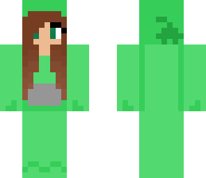 green teletubbie girl