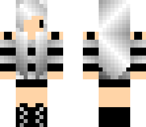 silver girl chibi skin