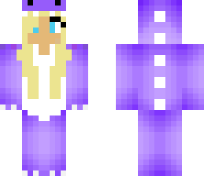 purple dino girl