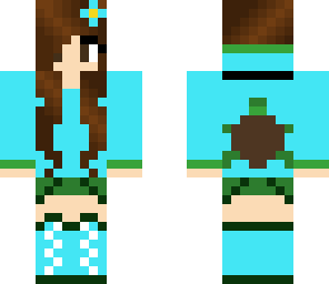 blue turtle girl