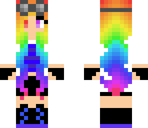 science rainbow hair
