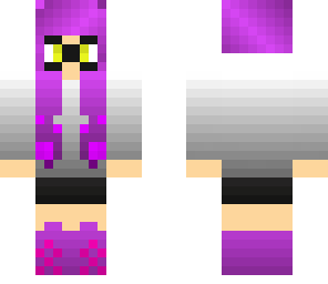 cute purple inkling girl