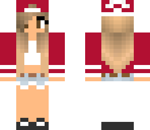 red girl with cap