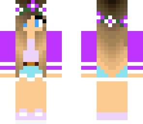 cute purple girl