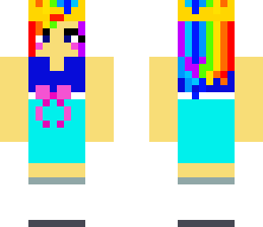 cool rainbow girl