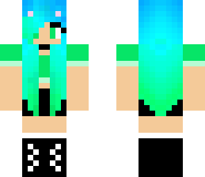blue cat girl
