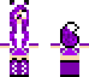 purple baby fox girl