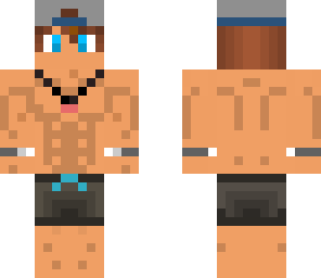 strong man in shorts