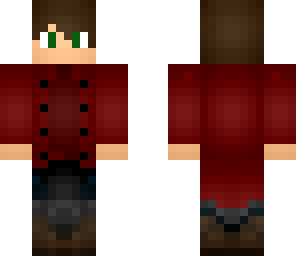 man in a red coat
