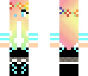 girl with colored hair