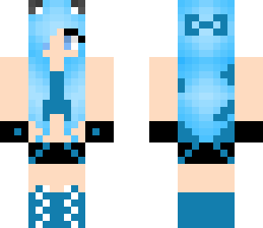 cute blue girl skin