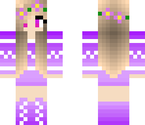 cute purple girl