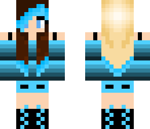 blue dyed hair girl