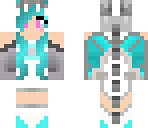 cute blue dragon girl