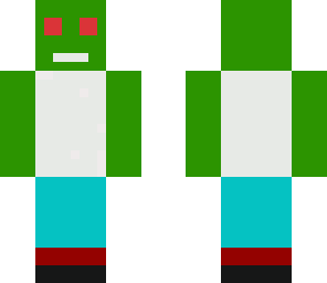 green man whit a shirt