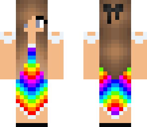 rainbow chevron dress