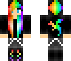 dragon rainbow girl