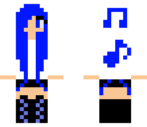 blue music girl