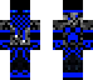 blue cool enderman