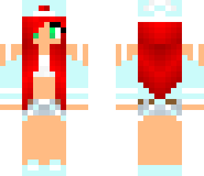tomboy with red hair and green eyes