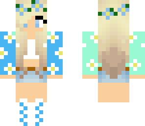 Blue flower girl | Minecraft Skin