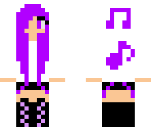 purple music girl
