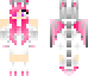 cute pink dragon girl