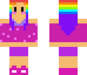 cute kawaii rainbow girl