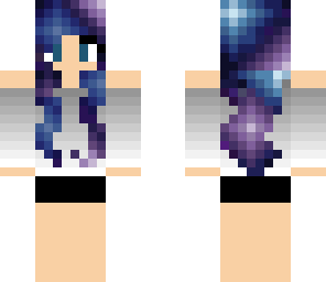 galaxy hair girl