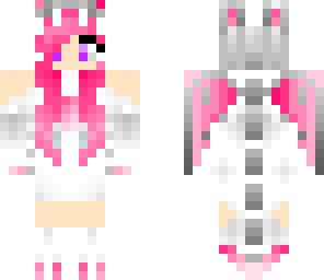 cute pink dragon girl