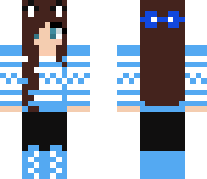 blue cute girl
