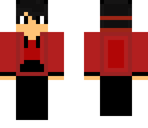 black and red hoodie boy