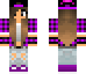plad purple girl skin