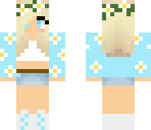 updated blue flower girl