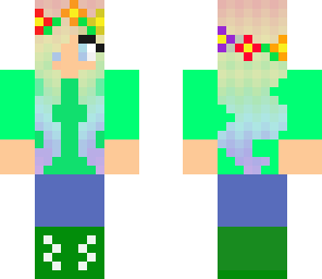 green t-shirt girl