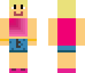 girl in pink top