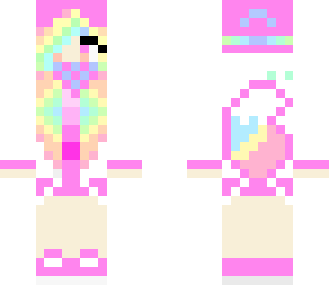 pastel rainbow girl - edit