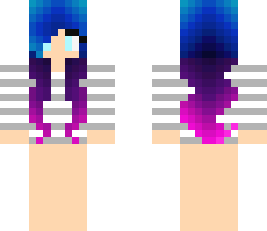 purple and blue girl
