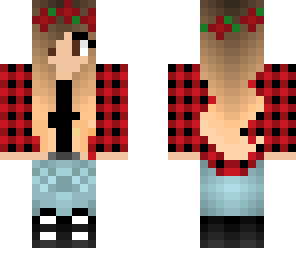 red plaid girl
