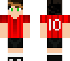 red soccer skin