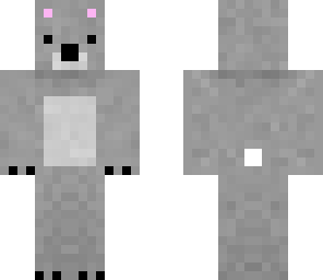 koala skin with a fluffy tail
