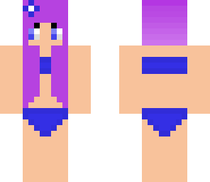 blue beach girl