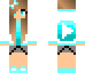 teal youtube skin