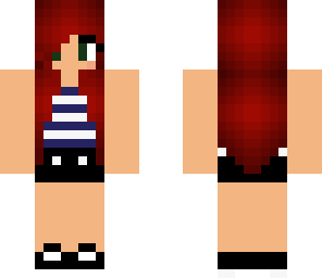 red hair girl skin