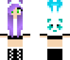blue frosted panda girl