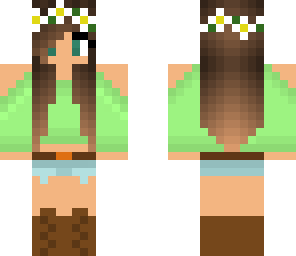 cute green girl