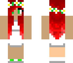 red hair flower queen