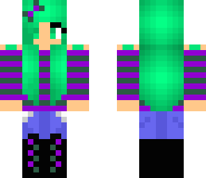 green haired girl fixed